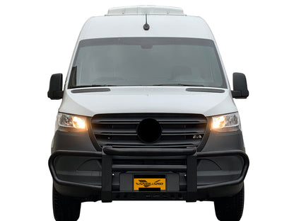 Vanguard Black Powdercoat Front Guards Front Runners Bumper Guard for 2010-2025 mercedes-benz sprinter 2500 nan