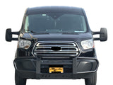Vanguard Black Powdercoat Front Guards Front Runners Bumper Guard for 2015-2024 ford transit-350 hd nan