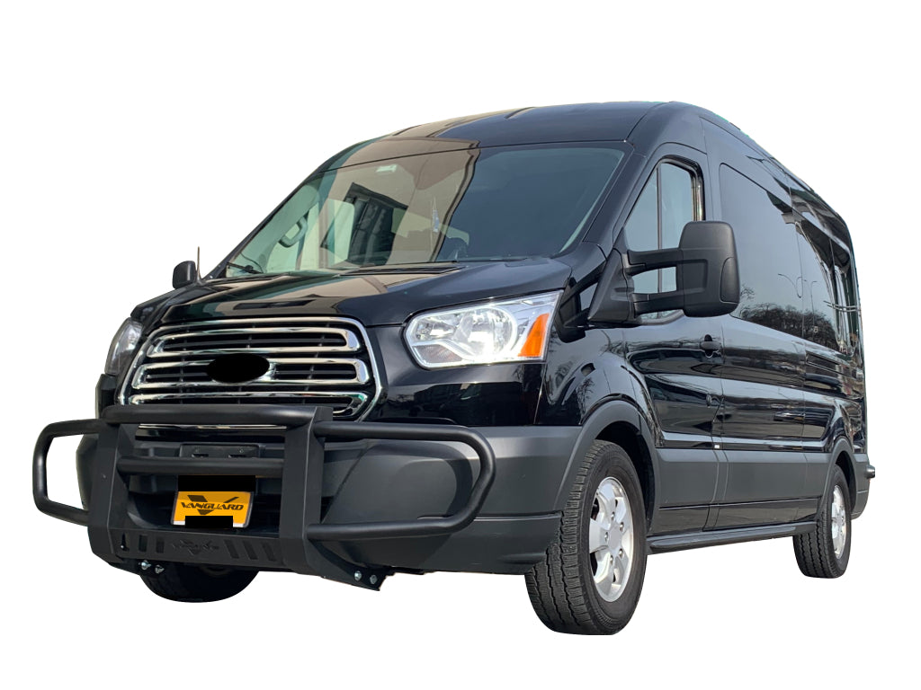 Vanguard Black Powdercoat Front Guards Front Runners Bumper Guard for 2015-2024 ford transit-350 hd nan