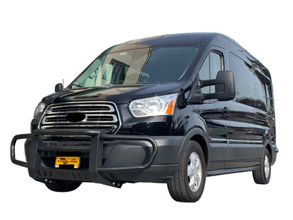 Vanguard Black Powdercoat Front Guards Front Runners Bumper Guard for 2015-2024 ford transit-350 hd nan