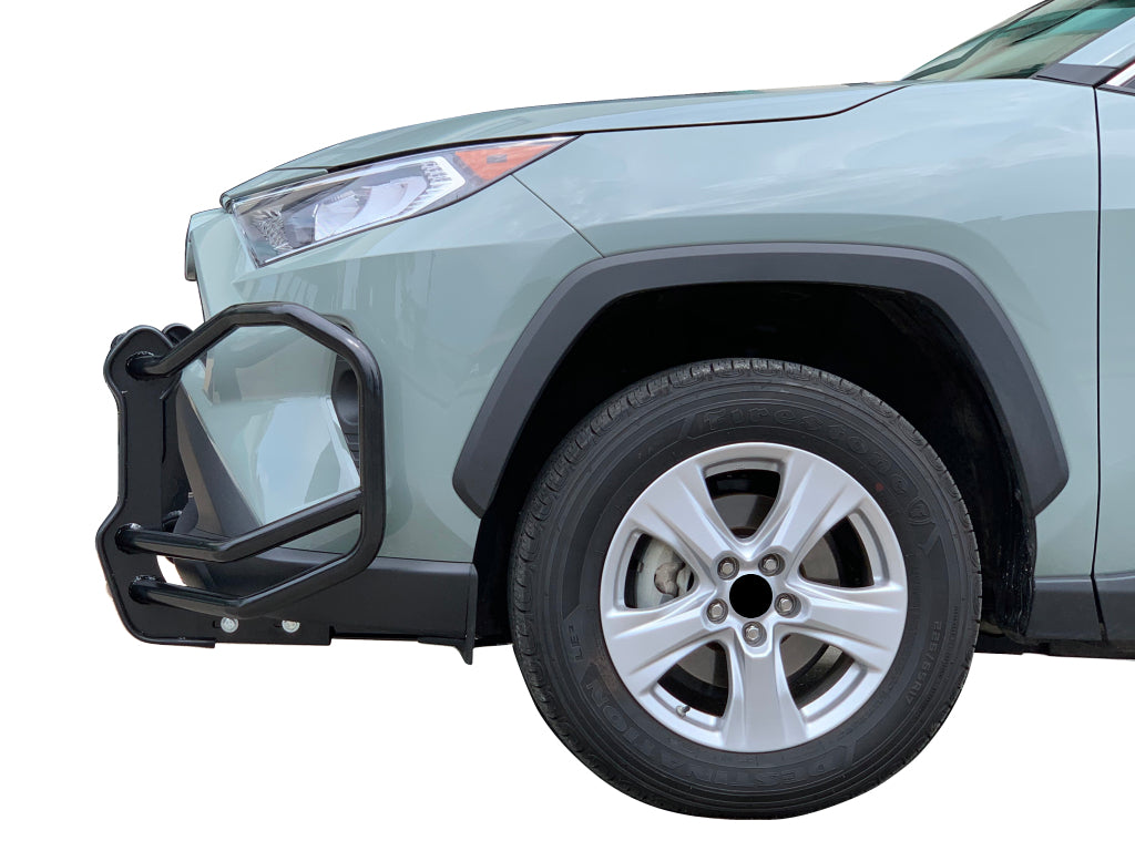 Vanguard Black Powdercoat Front Guards Front Runners Bumper Guard for 2019-2024 toyota rav4