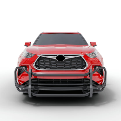 Vanguard Black Powdercoat Front Guards Front Runners Bumper Guard for 2020-2024 toyota highlander