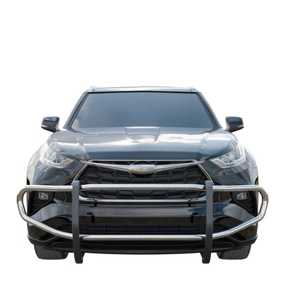 Vanguard Stainless Steel Front Guards Front Runners Bumper Guard for 2020-2024 toyota highlander