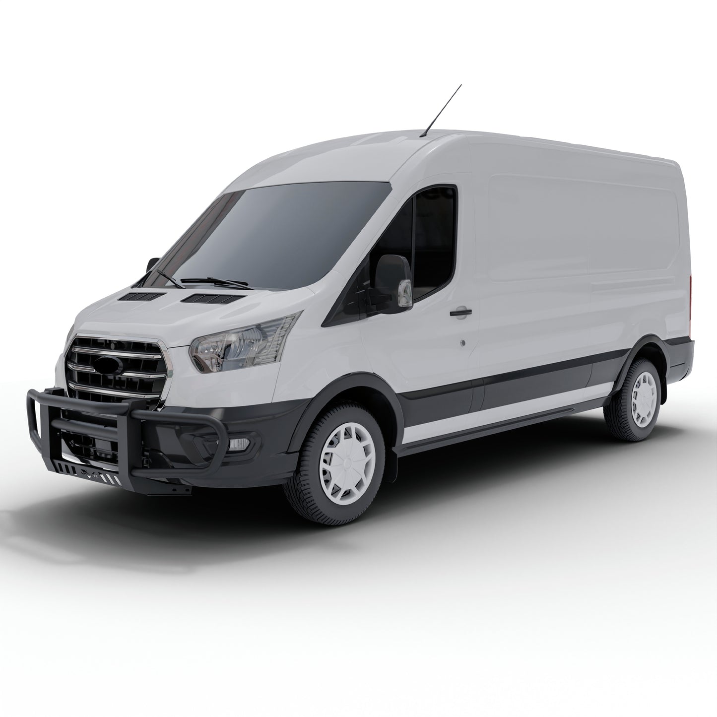 Vanguard Black Powdercoat Front Guards Front Runners Bumper Guard for 2015-2024 ford transit-250