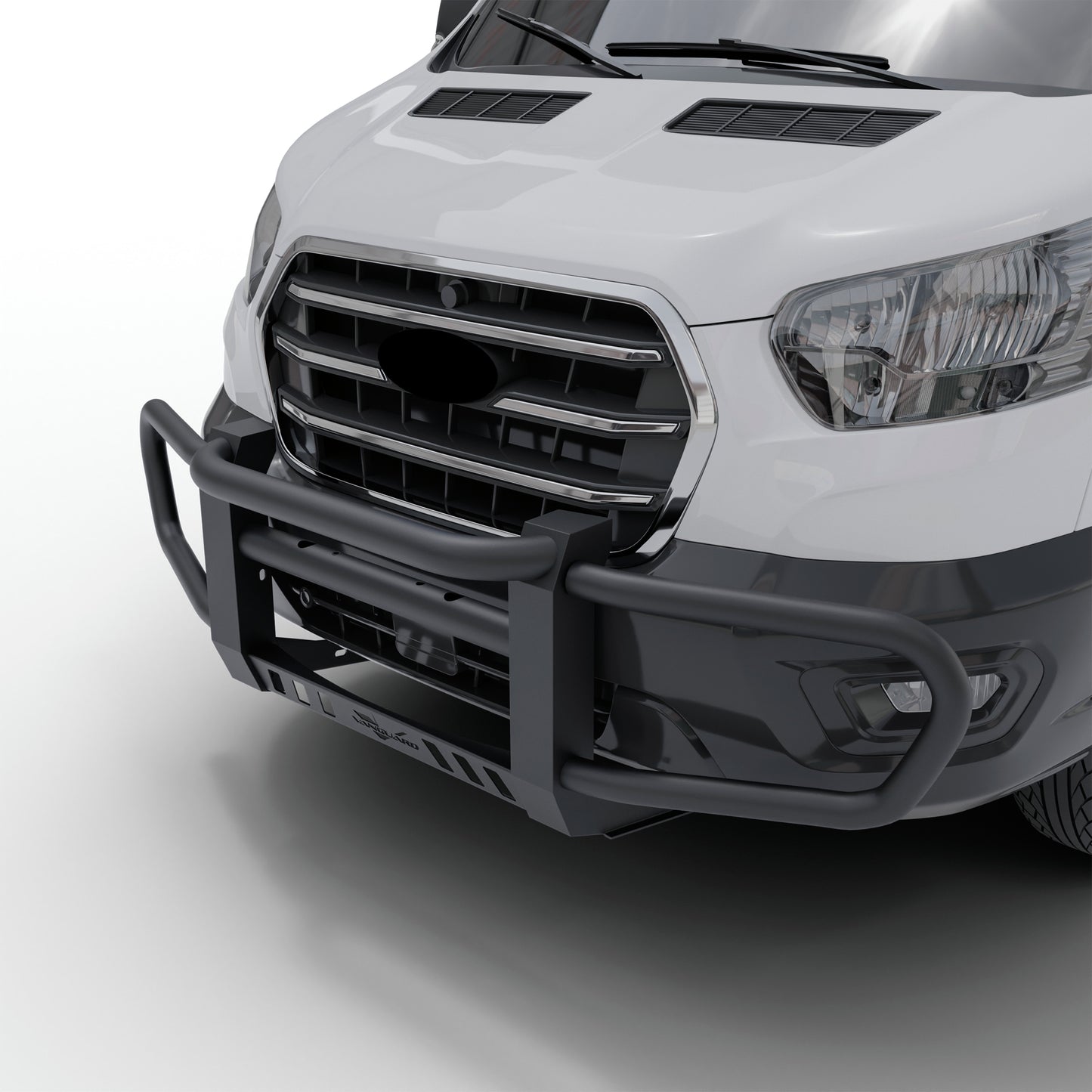 Vanguard Black Powdercoat Front Guards Front Runners Bumper Guard for 2015-2024 ford transit-350 hd