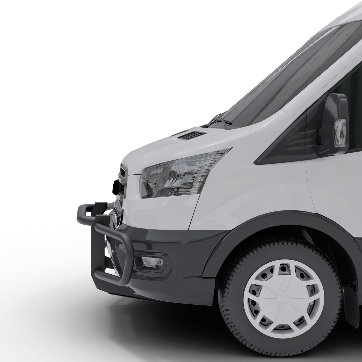 Vanguard Black Powdercoat Front Guards Front Runners Bumper Guard for 2015-2024 ford transit-350 hd