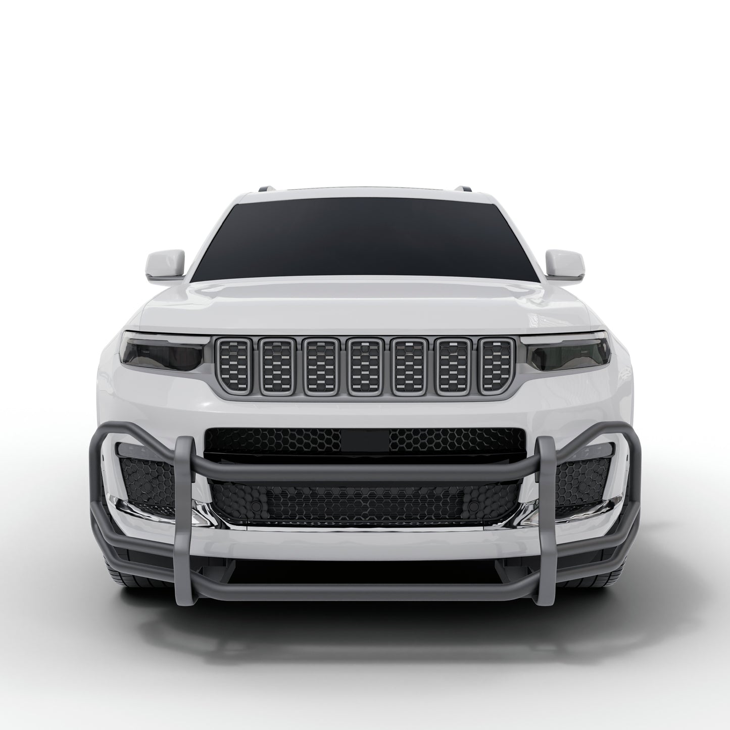 Vanguard Black Powdercoat Front Guards Front Runners Bumper Guard for 2021-2024 jeep grand cherokee l