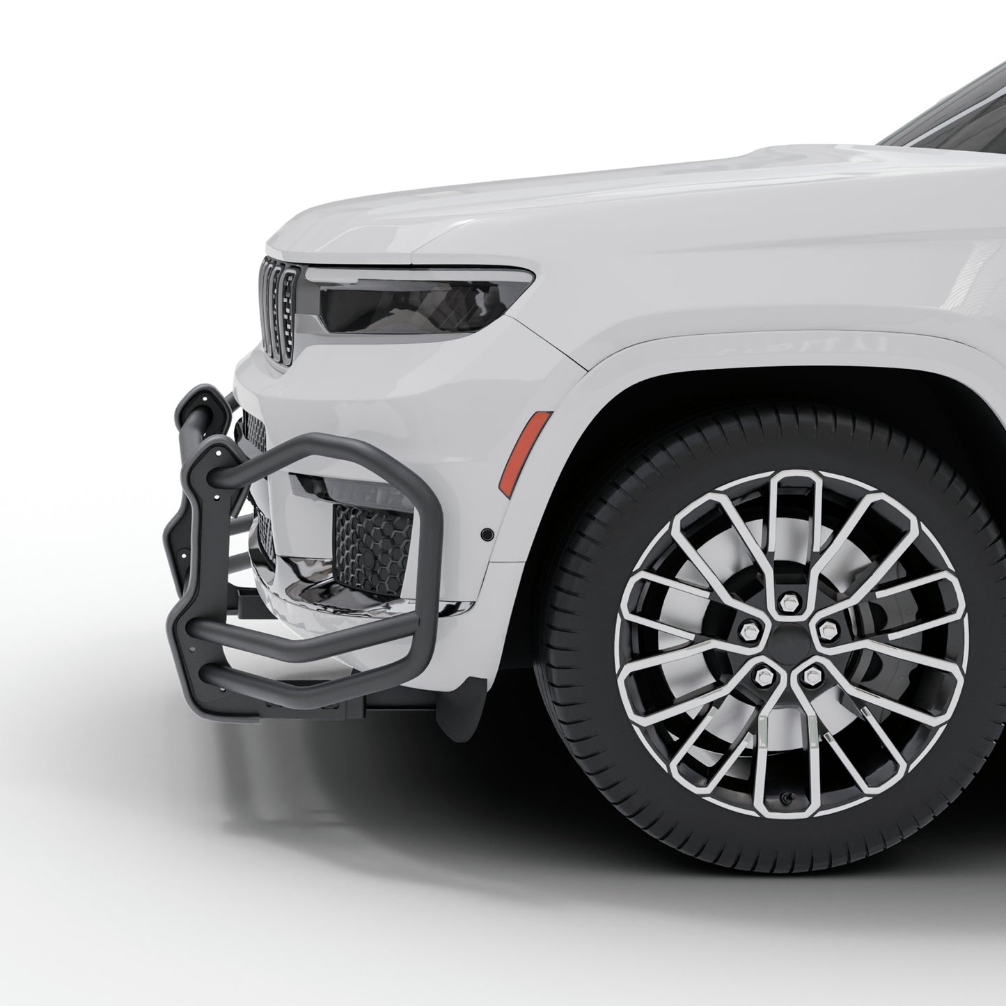 Vanguard Black Powdercoat Front Guards Front Runners Bumper Guard for 2021-2024 jeep grand cherokee l