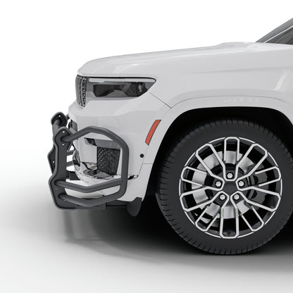 Vanguard Black Powdercoat Front Guards Front Runners Bumper Guard for 2022-2024 jeep grand cherokee