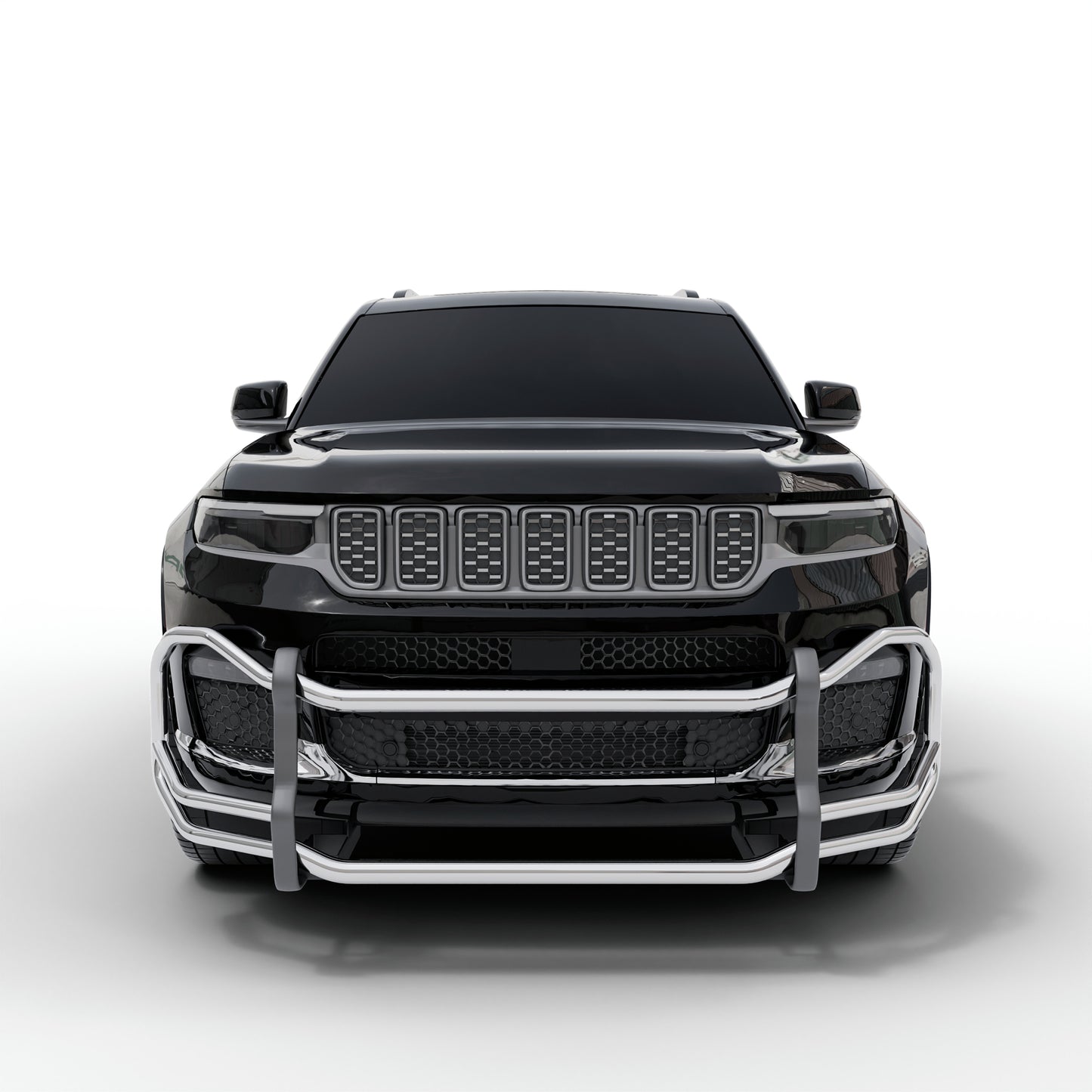 Vanguard Stainless Steel Front Guards Front Runners Bumper Guard for 2021-2024 jeep grand cherokee l