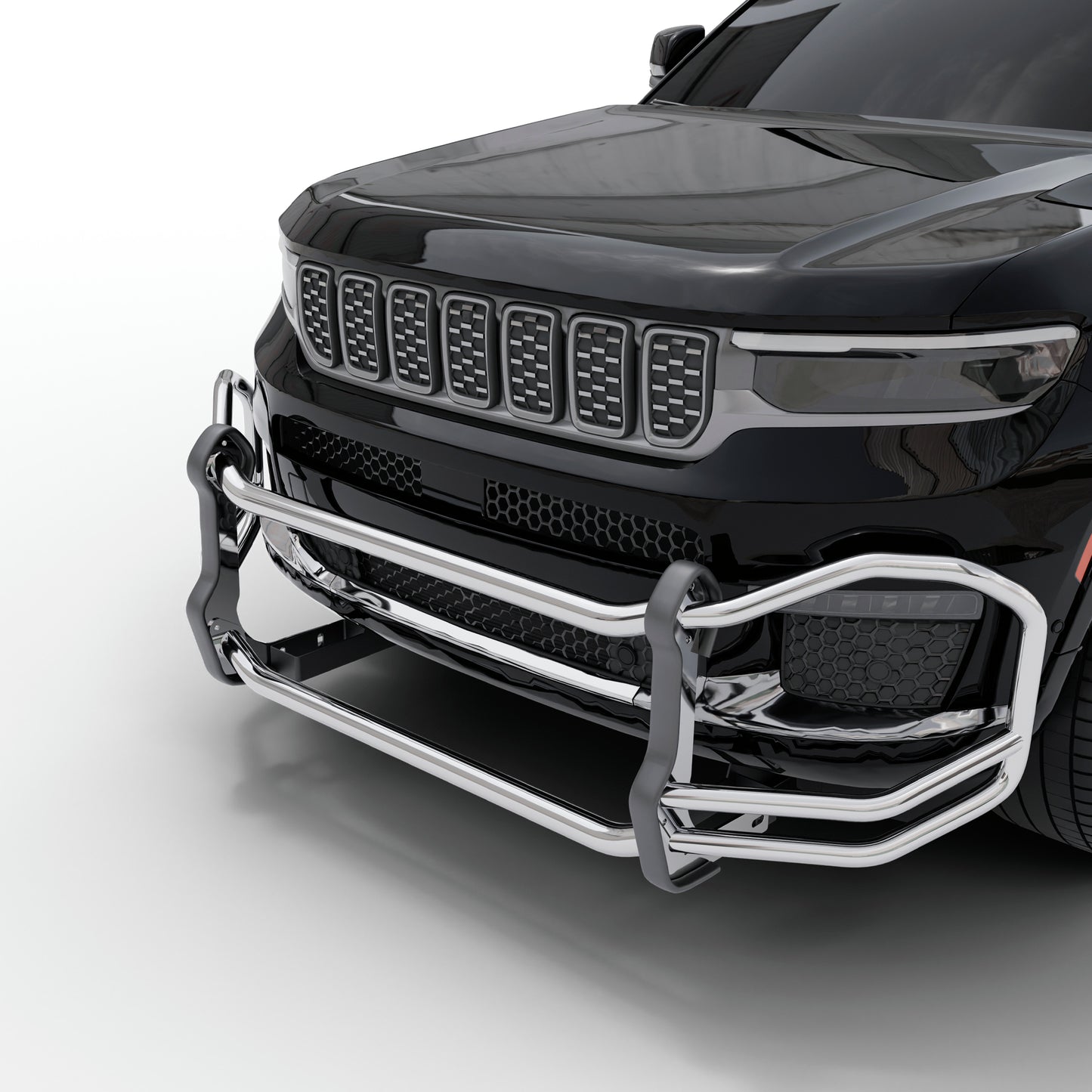 Vanguard Stainless Steel Front Guards Front Runners Bumper Guard for 2022-2024 jeep grand cherokee