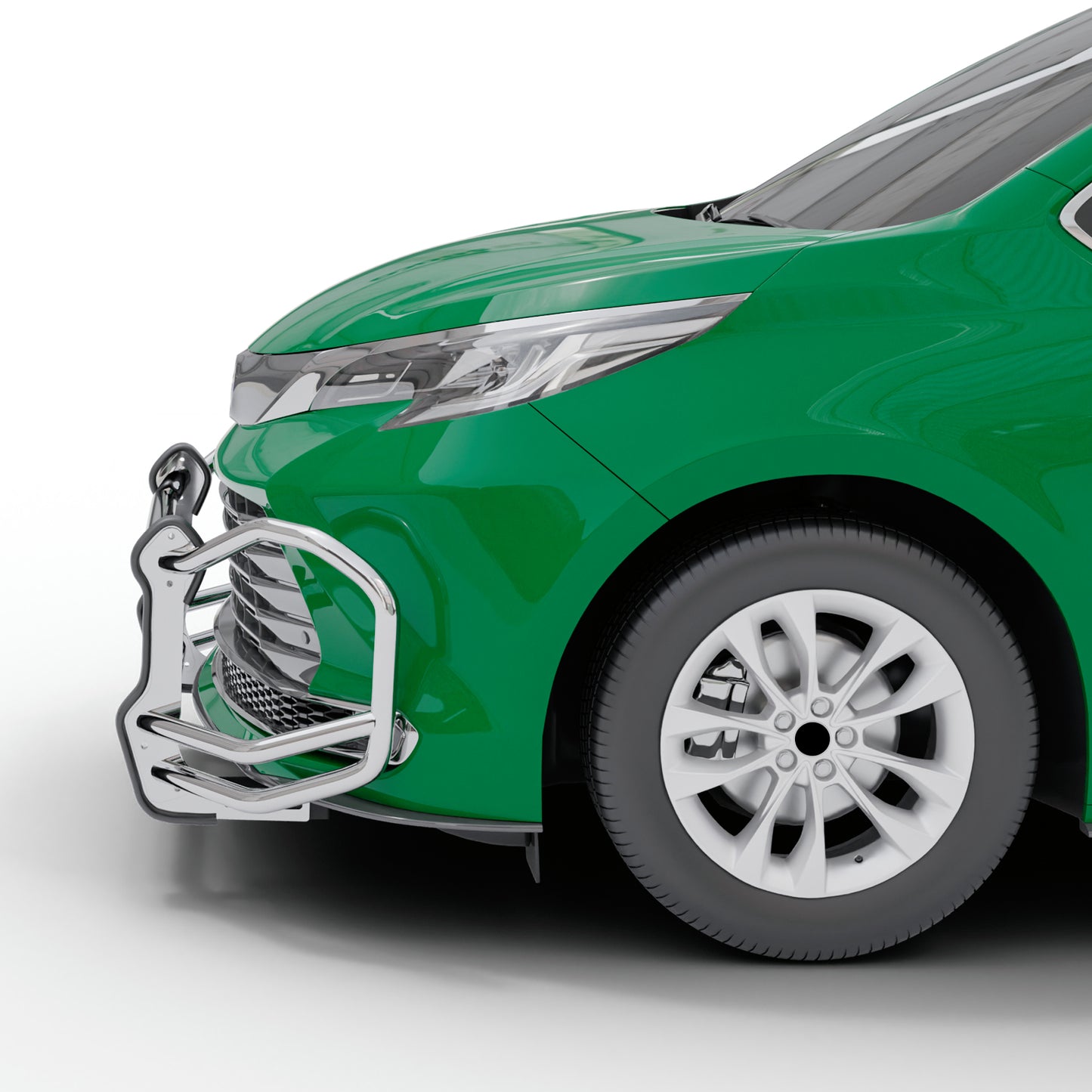 Vanguard Stainless Steel Front Guards Front Runners Bumper Guard for 2021-2024 toyota sienna