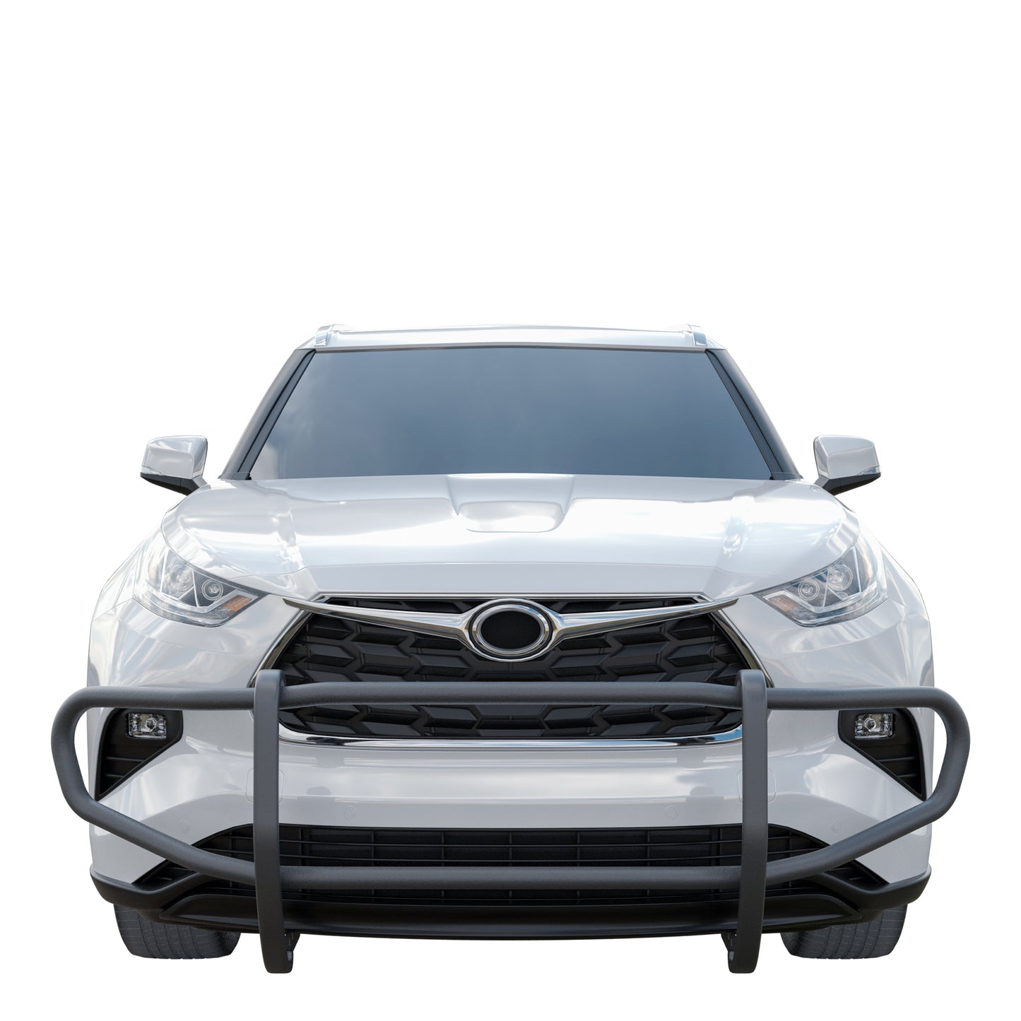 Vanguard Black Powdercoat Front Guards Front Runners Bumper Guard for 2020-2024 toyota highlander