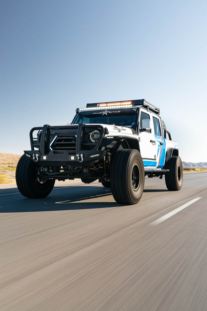 Vanguard Black Powdercoat Heavy Duty Bumpers And Grilles Rear Bumpers Bumper for 2021-2024 ford bronco