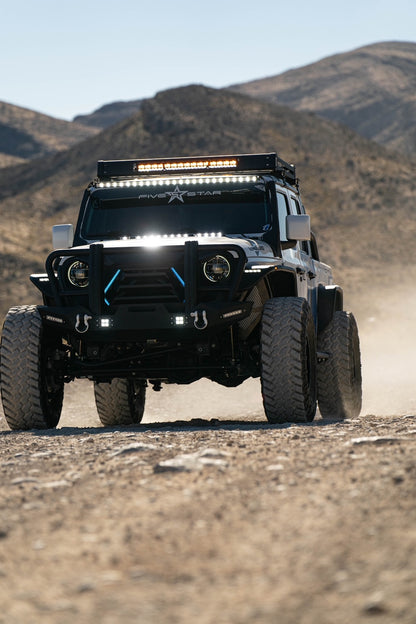Vanguard Black Powdercoat Heavy Duty Bumpers And Grilles Rear Bumpers Bumper for 2020-2024 jeep gladiator