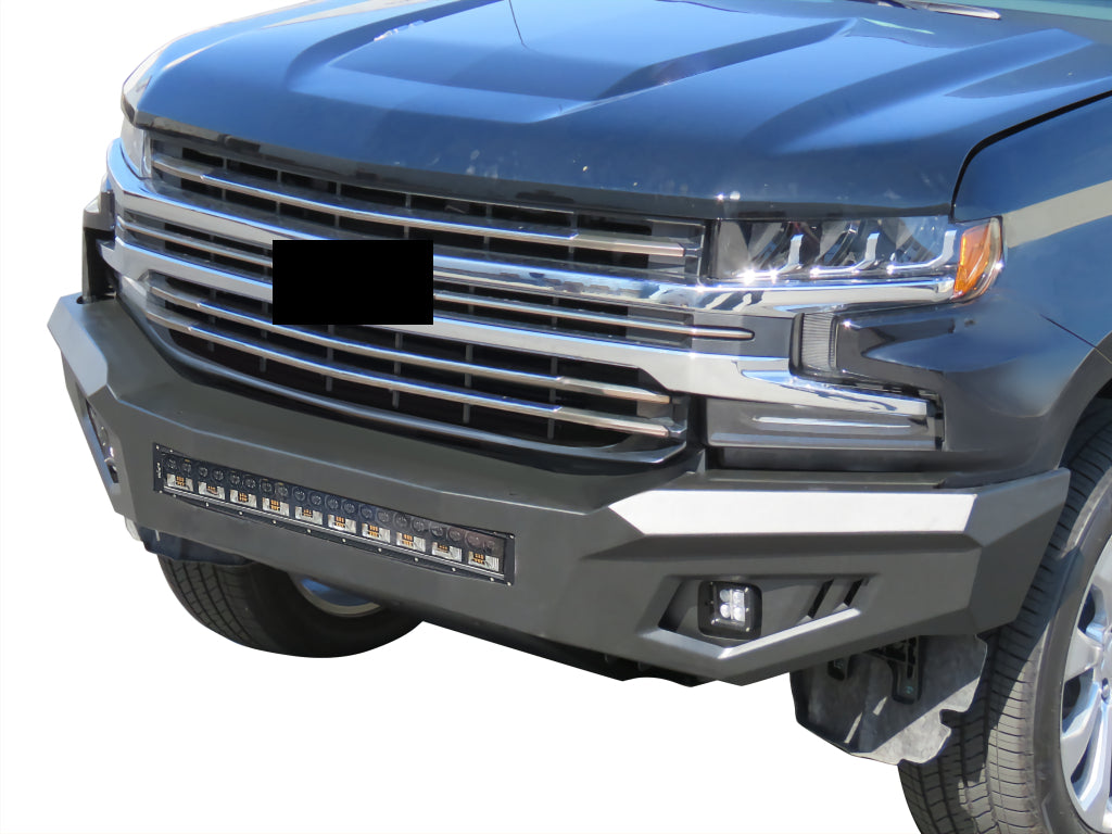 Vanguard Black Powdercoat Heavy Duty Bumpers And Grilles Front Bumpers Bumper for 2019-2025 chevrolet silverado 1500