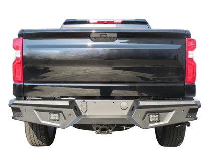 Vanguard Black Powdercoat Heavy Duty Bumpers And Grilles Rear Bumpers Bumper for 2014-2018 gmc sierra 1500