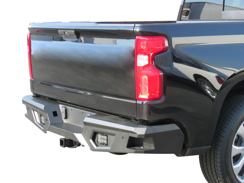 Vanguard Black Powdercoat Heavy Duty Bumpers And Grilles Rear Bumpers Bumper for 2014-2018 chevrolet silverado 1500