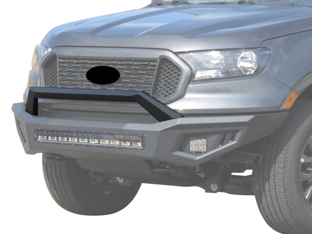 Vanguard Black Powdercoat Heavy Duty Bumpers And Grilles Front Bumpers Bumper for 2019-2024 ford ranger