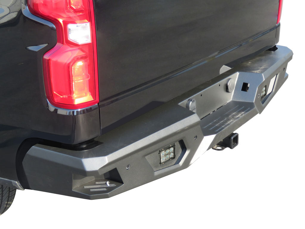 Vanguard Black Powdercoat Heavy Duty Bumpers And Grilles Rear Bumpers Bumper for 2019-2025 chevrolet silverado 1500