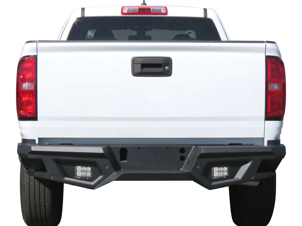 Vanguard Black Powdercoat Heavy Duty Bumpers And Grilles Rear Bumpers Bumper for 2015-2024 chevrolet colorado