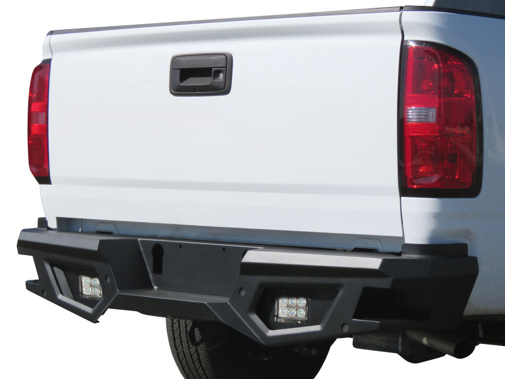 Vanguard Black Powdercoat Heavy Duty Bumpers And Grilles Rear Bumpers Bumper for 2015-2024 chevrolet colorado