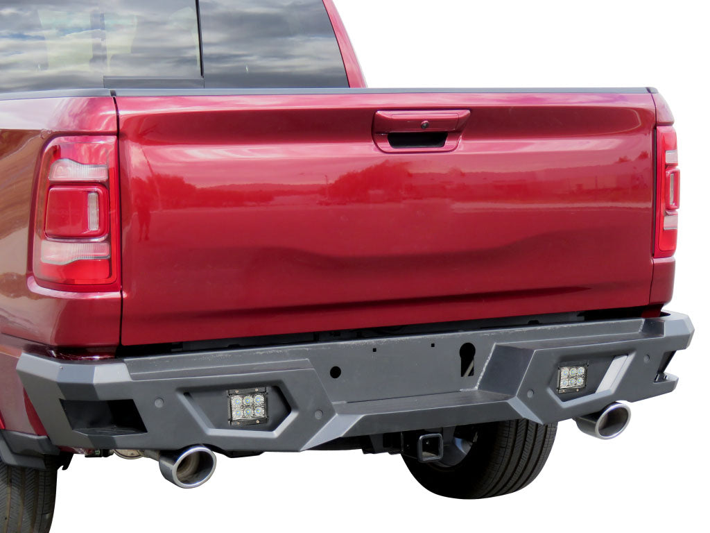 Vanguard Black Powdercoat Heavy Duty Bumpers And Grilles Rear Bumpers Bumper for 2019-2024 ram 1500