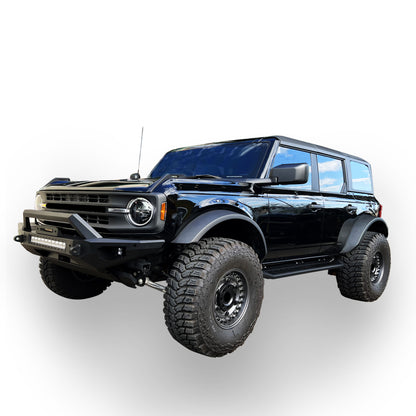 Vanguard Black Powdercoat Heavy Duty Bumpers And Grilles Front Bumpers Bumper for 2021-2024 ford bronco