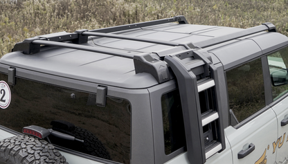 Vanguard Black Powdercoat Roof & Hitch Accessories Roof Racks Roof Rack for 2021-2024 ford bronco