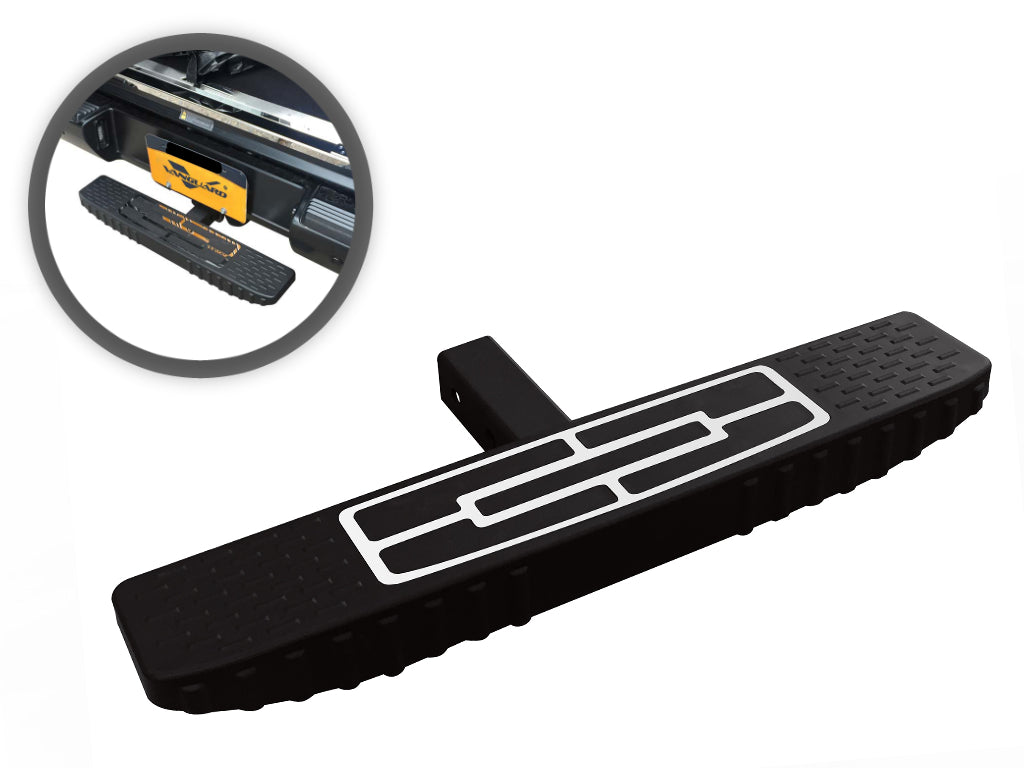 Vanguard Black Powdercoat Roof & Hitch Accessories Hitch Steps for - universal