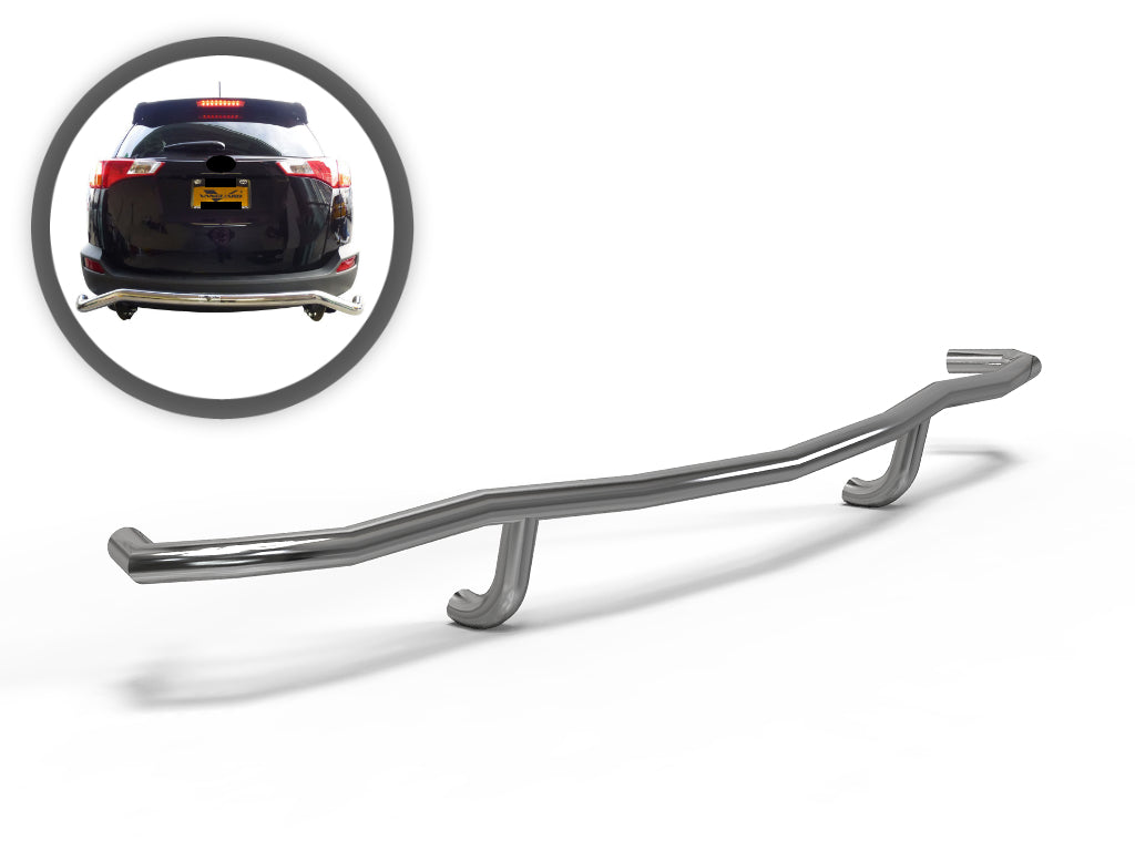 Vanguard Stainless Steel Rear Guards Rear Bumper Guards Bumper Guard for 2006-2018 toyota rav4 nan