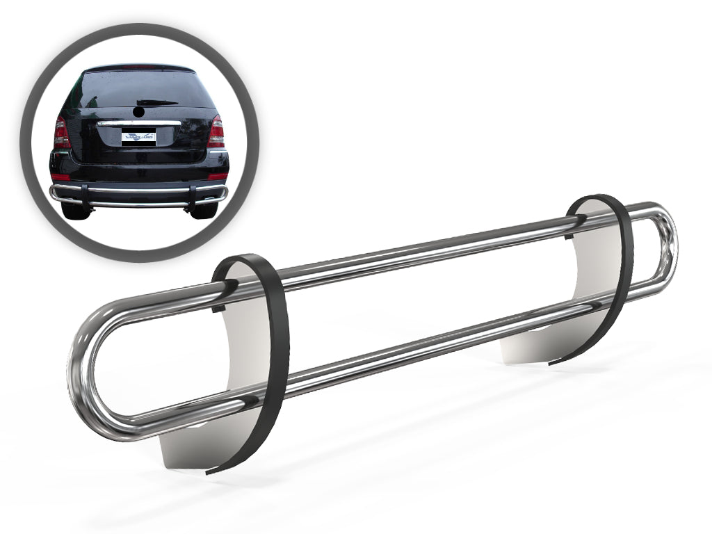 Vanguard Stainless Steel Rear Guards Rear Bumper Guards Bumper Guard for 2010-2011 mercedes-benz ml450 nan