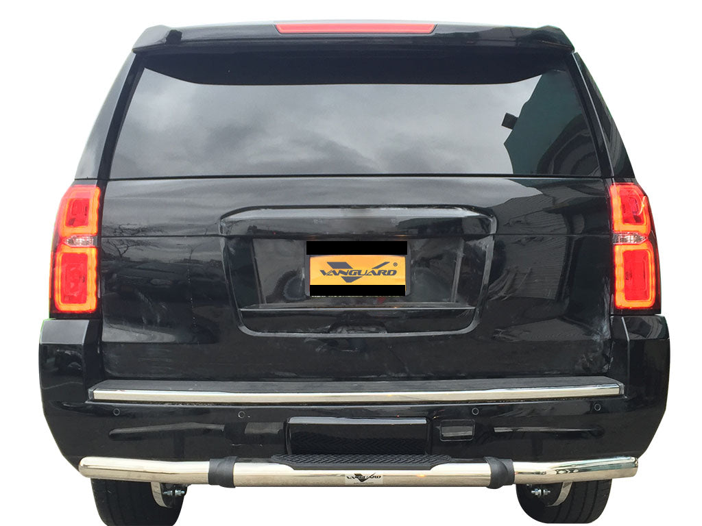 Vanguard Stainless Steel Rear Guards Rear Bumper Guards Bumper Guard for 2015-2020 chevrolet suburban nan