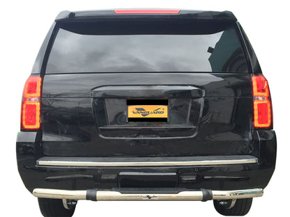 Vanguard Stainless Steel Rear Guards Rear Bumper Guards Bumper Guard for 2015-2020 chevrolet suburban nan