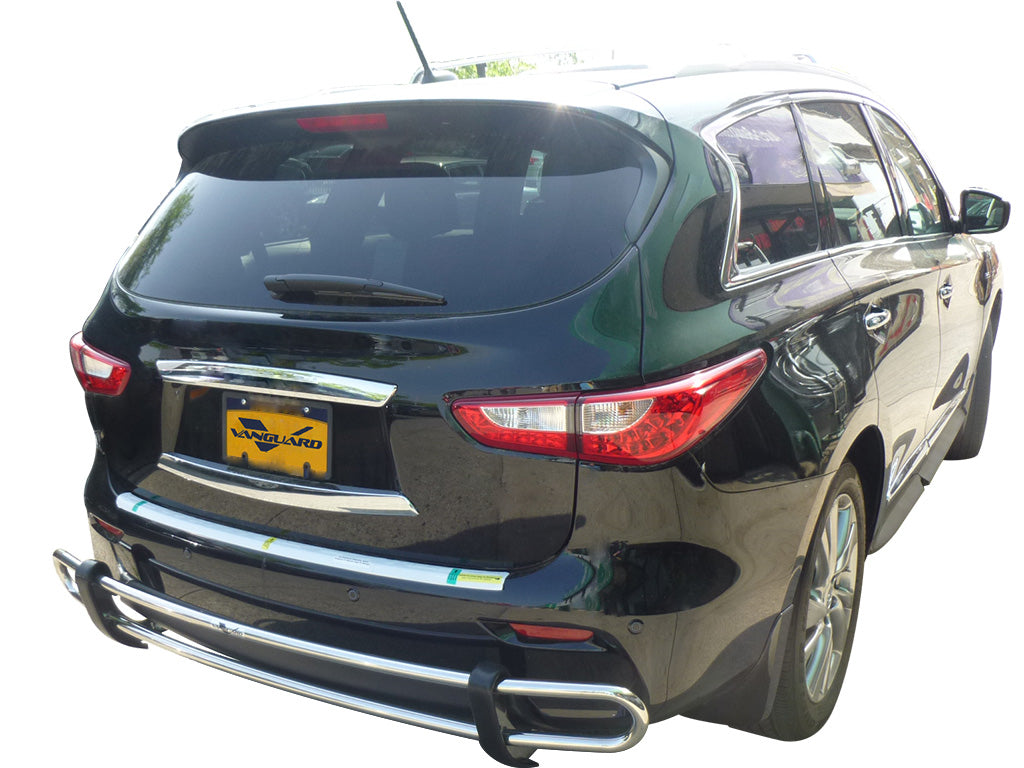Vanguard Stainless Steel Rear Guards Rear Bumper Guards Bumper Guard for 2013-2020 nissan pathfinder nan