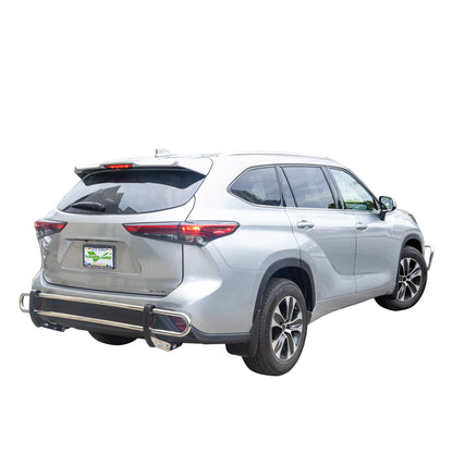 Vanguard Stainless Steel Rear Guards Rear Bumper Guards Bumper Guard for 2020-2024 toyota highlander