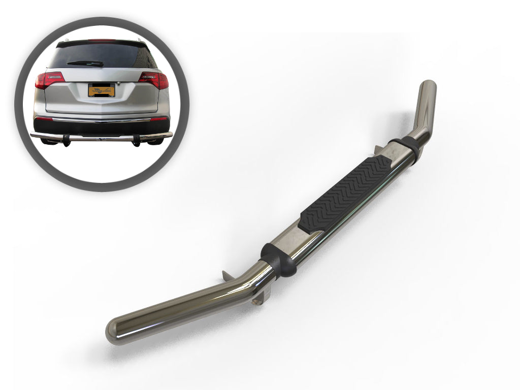 Vanguard Stainless Steel Rear Guards Rear Bumper Guards Bumper Guard for 2007-2013 acura mdx nan