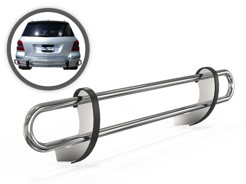 Vanguard Stainless Steel Rear Guards Rear Bumper Guards Bumper Guard for 2010-2013 mercedes-benz glk350 nan