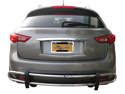 Vanguard Stainless Steel Rear Guards Rear Bumper Guards Bumper Guard for 2013-2013 infiniti fx37 nan