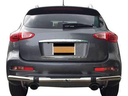 Vanguard Stainless Steel Rear Guards Rear Bumper Guards Bumper Guard for 2014-2017 infiniti qx50 nan