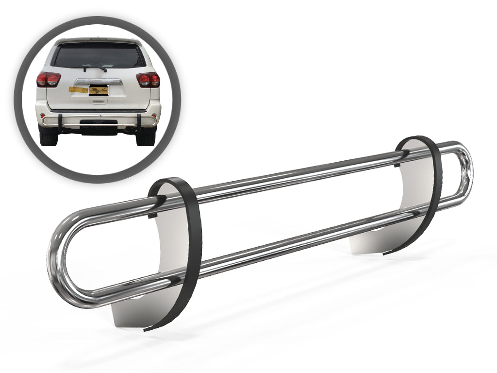 Vanguard Stainless Steel Rear Guards Rear Bumper Guards Bumper Guard for 2021-2025 toyota sienna