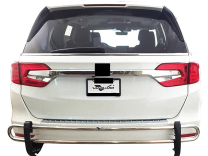 Vanguard Stainless Steel Rear Guards Rear Bumper Guards Bumper Guard for 2018-2024 honda odyssey nan