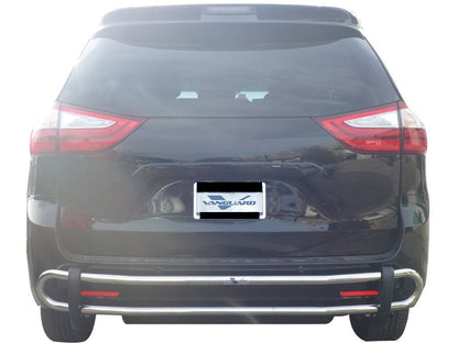Vanguard Stainless Steel Rear Guards Rear Bumper Guards Bumper Guard for 2004-2020 toyota sienna nan