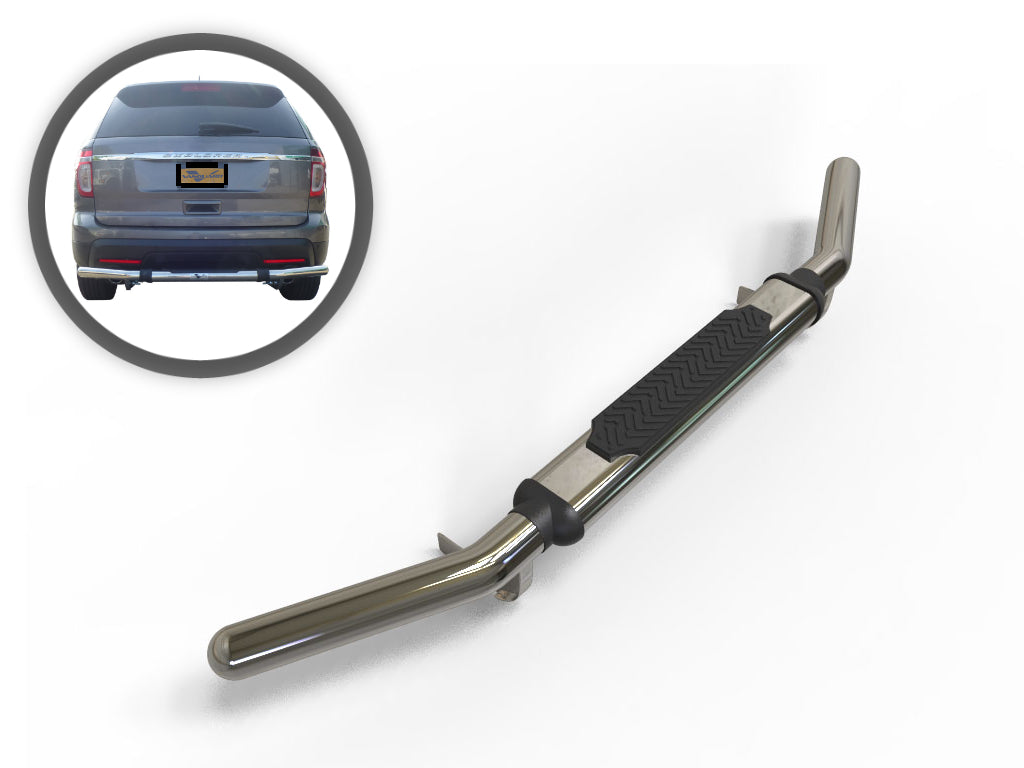 Vanguard Stainless Steel Rear Guards Rear Bumper Guards Bumper Guard for 2011-2019 ford explorer nan