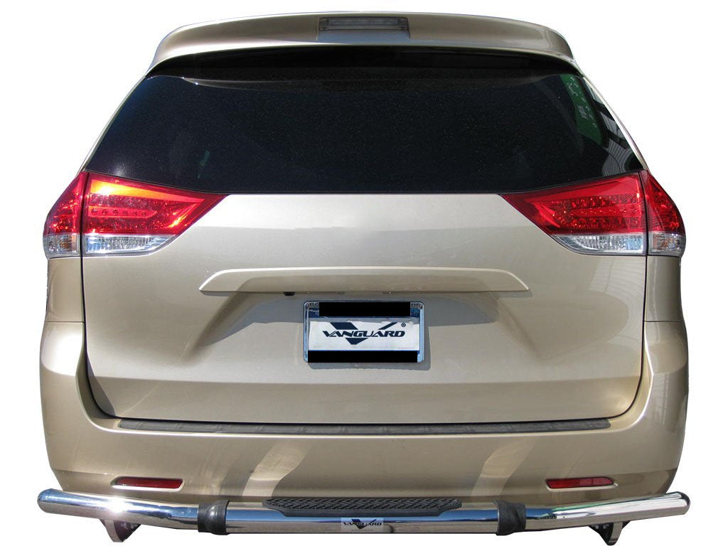 Vanguard Stainless Steel Rear Guards Rear Bumper Guards Bumper Guard for 2004-2020 toyota sienna nan