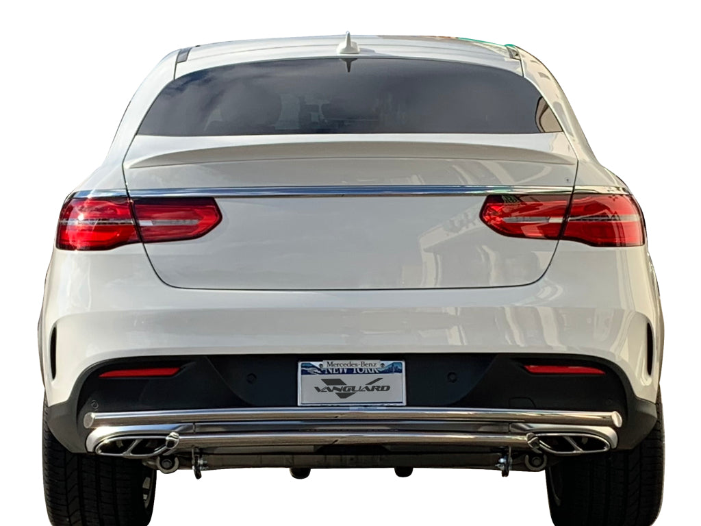 Vanguard Stainless Steel Rear Guards Rear Bumper Guards Bumper Guard for 2016-2019 mercedes-benz gle63 amg s nan