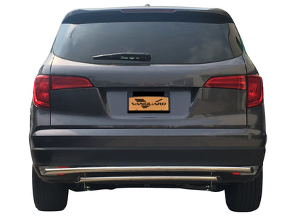 Vanguard Stainless Steel Rear Guards Rear Bumper Guards Bumper Guard for 2016-2019 honda pilot nan