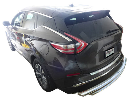 Vanguard Stainless Steel Rear Guards Rear Bumper Guards Bumper Guard for 2015-2024 nissan murano nan