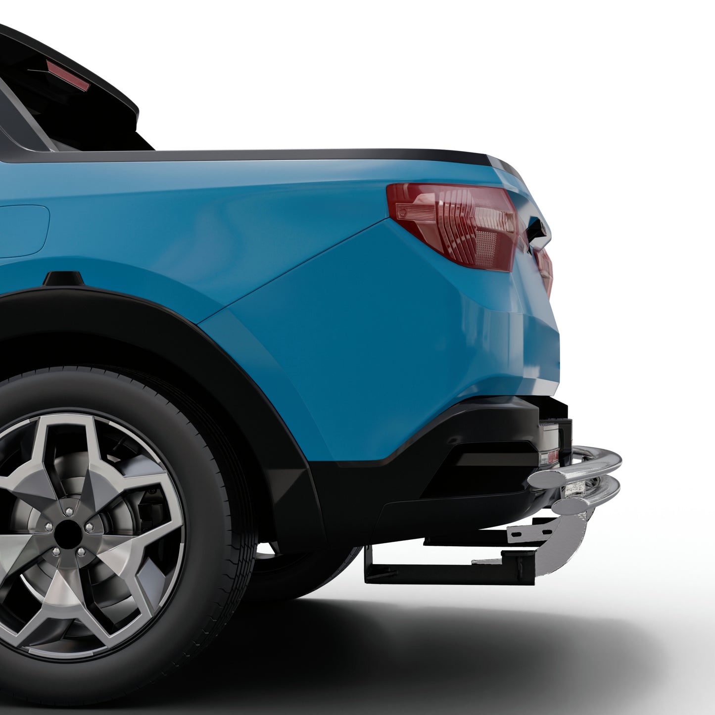 Vanguard Stainless Steel Rear Guards Rear Bumper Guards Bumper Guard for 2022-2024 hyundai santa cruz