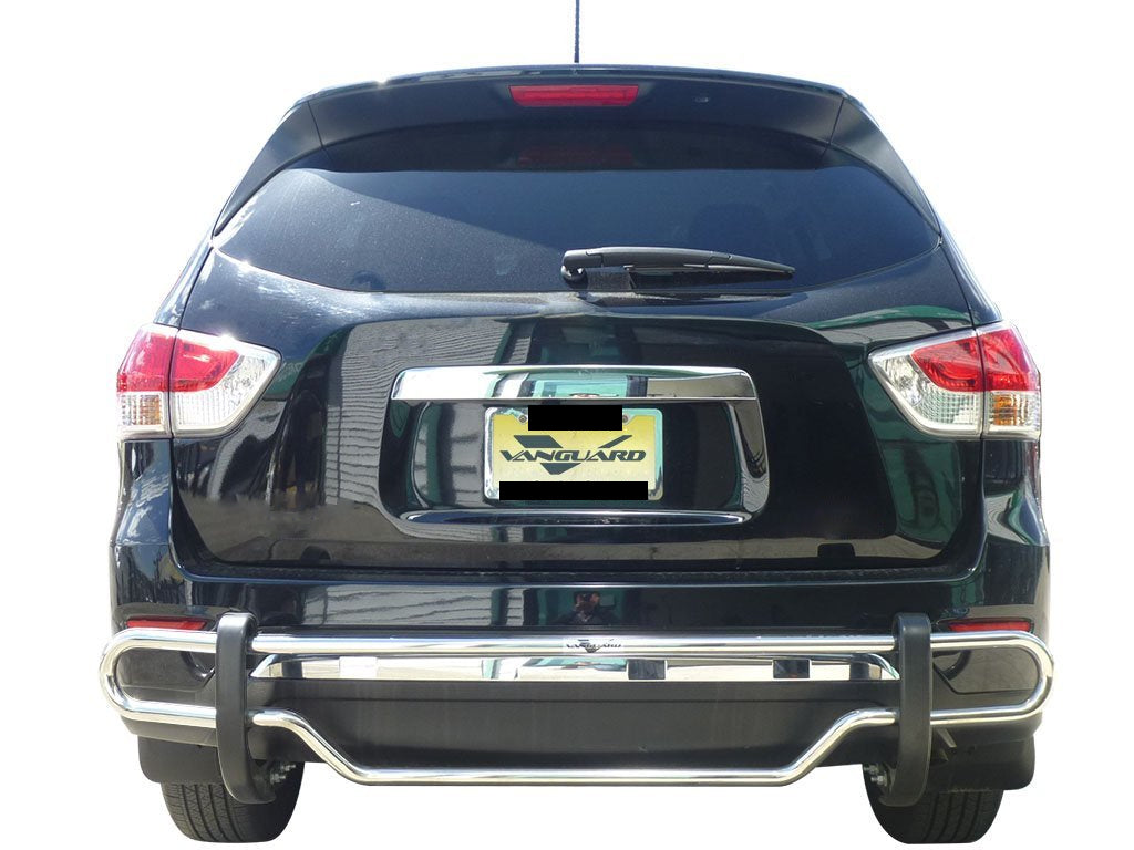 Vanguard Stainless Steel Rear Guards Rear Bumper Guards Bumper Guard for 2013-2020 nissan pathfinder nan